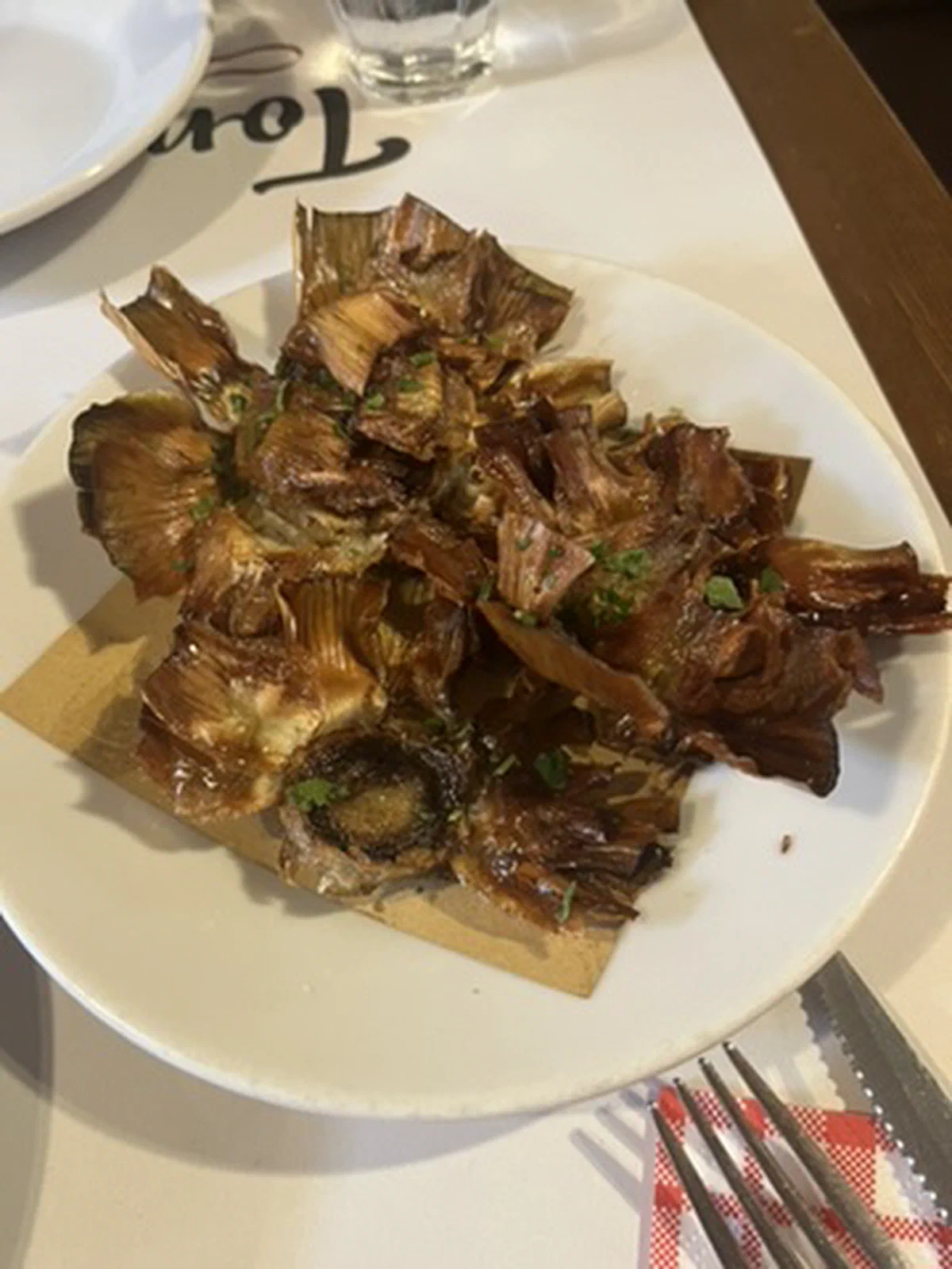 罗马必备：犹太式炸朝鲜蓟 (Carciofi alla Giudía) 拍摄于 %!s(<nil>). 技术参数: %!s(<nil>), <nil>, f/<nil>, <nil>s, ISO <nil>